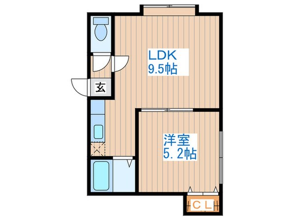 ノ－ブル水車町の物件間取画像